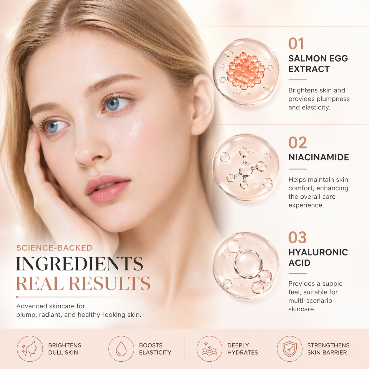 Sophael Omega-PDRN Korean Salmon Serum | 20,000 ppm PDRN + Peptide-8 | Glass Skin Anti-Aging Serum