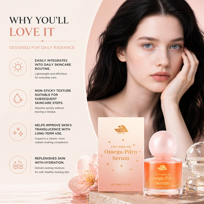 Sophael Omega-PDRN Korean Salmon Serum | 20,000 ppm PDRN + Peptide-8 | Glass Skin Anti-Aging Serum